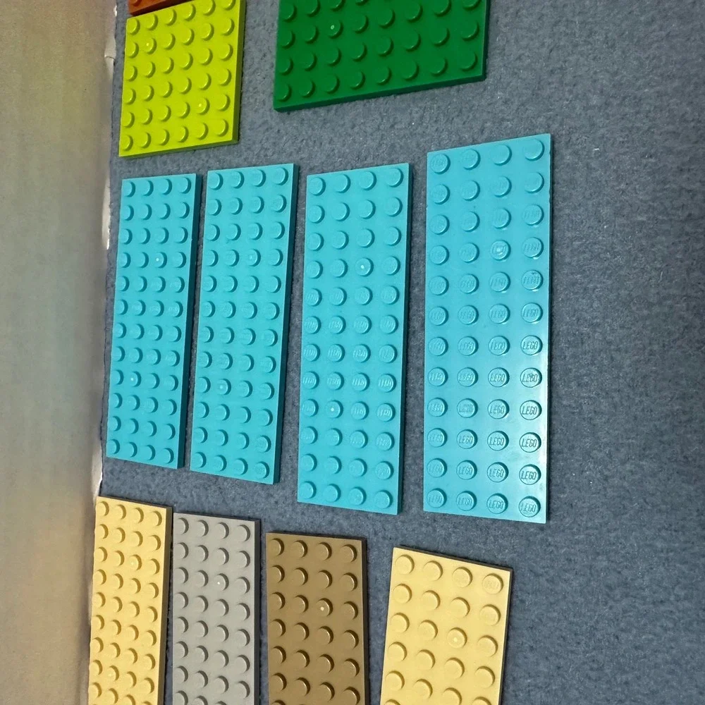 LEGO Mixed Plate Lot Assorted Colors and Sizes 6x12 4x12 8x8 4x10 4x6